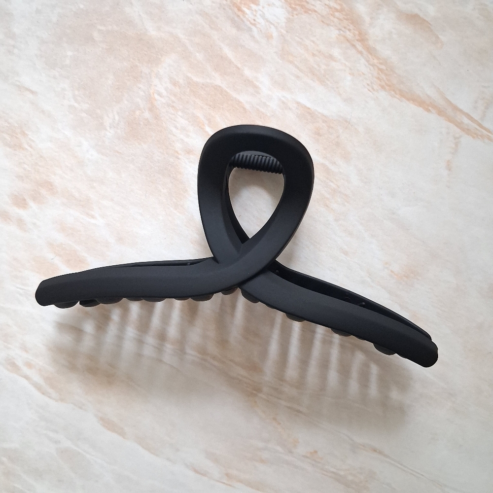 5" XL Matte Black Hair Claw Clip New!!
